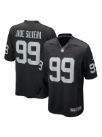 Men's Las Vegas Raiders Nesta Jade Silvera Nike Black Team Game Jersey