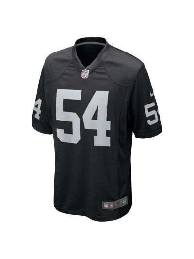 Men's Las Vegas Raiders Netane Muti Nike Black Team Game Jersey 02