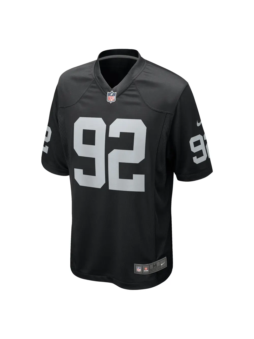 Men's Las Vegas Raiders Richard Seymour Nike Black Retired Player Game Jersey