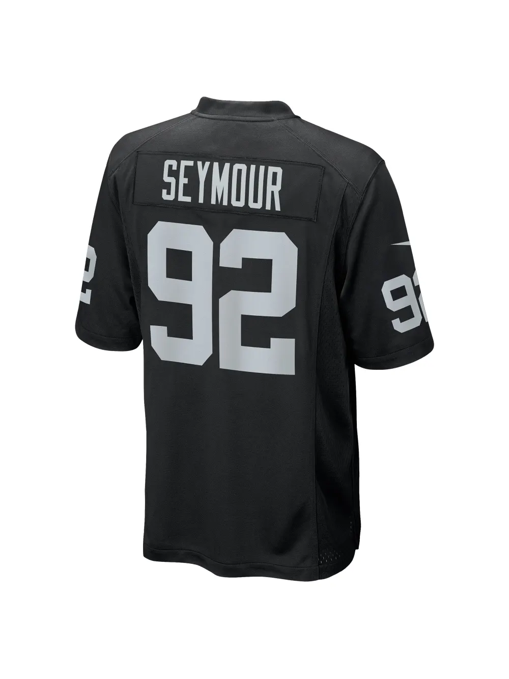 Men's Las Vegas Raiders Richard Seymour Nike Black Retired Player Game Jersey