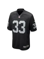 Men's Las Vegas Raiders Roderic Teamer Nike Black Game Jersey