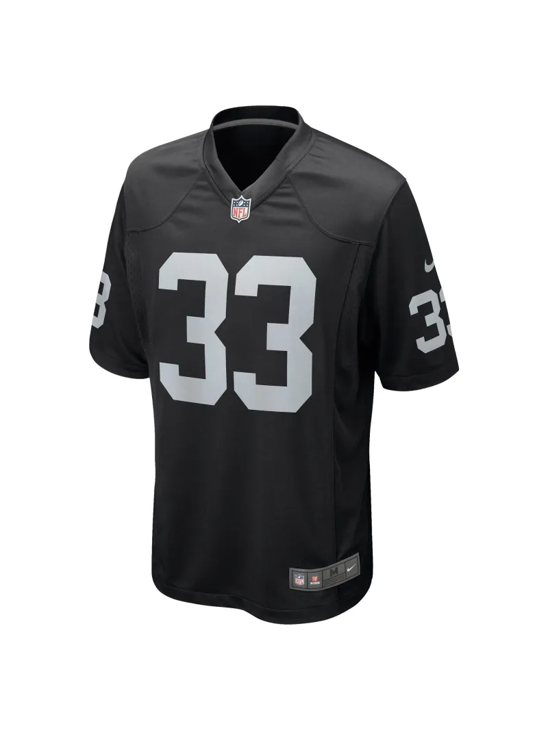 Men's Las Vegas Raiders Roderic Teamer Nike Black Game Jersey