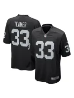 Men's Las Vegas Raiders Roderic Teamer Nike Black Game Jersey