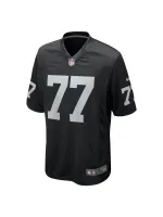 Men's Las Vegas Raiders Thayer Munford Jr. Nike Black Team Game Jersey