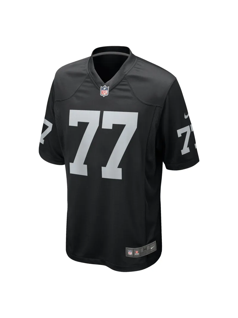 Men's Las Vegas Raiders Thayer Munford Jr. Nike Black Team Game Jersey