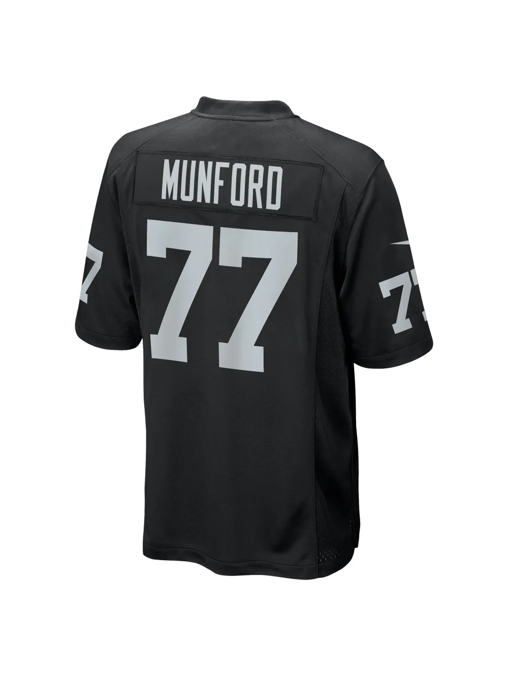 Men's Las Vegas Raiders Thayer Munford Jr. Nike Black Team Game Jersey