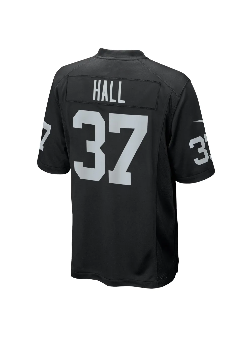 Men's Las Vegas Raiders Tyler Hall Nike Black Team Game Jersey