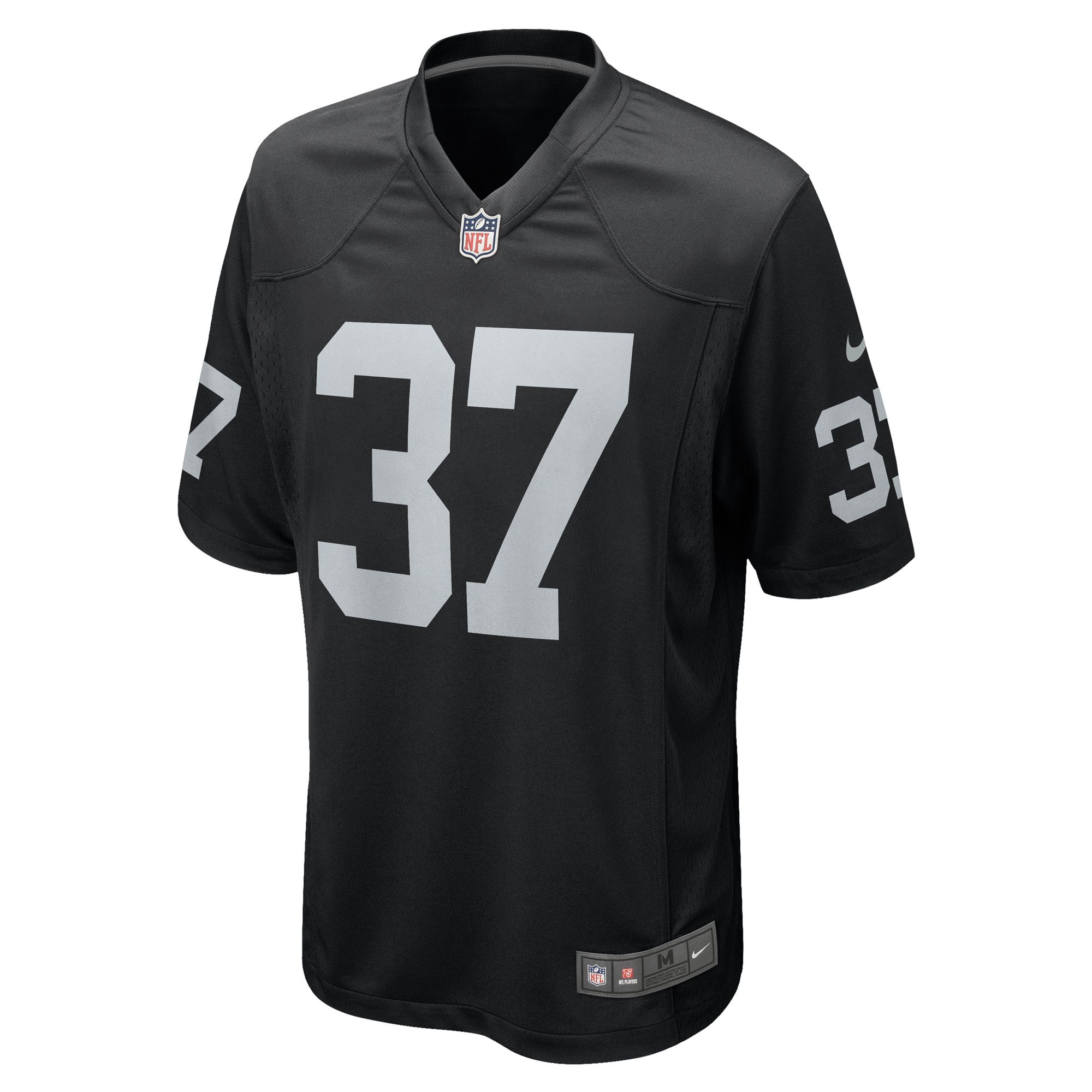 Men's Las Vegas Raiders Tyler Hall Nike Black Team Game Jersey