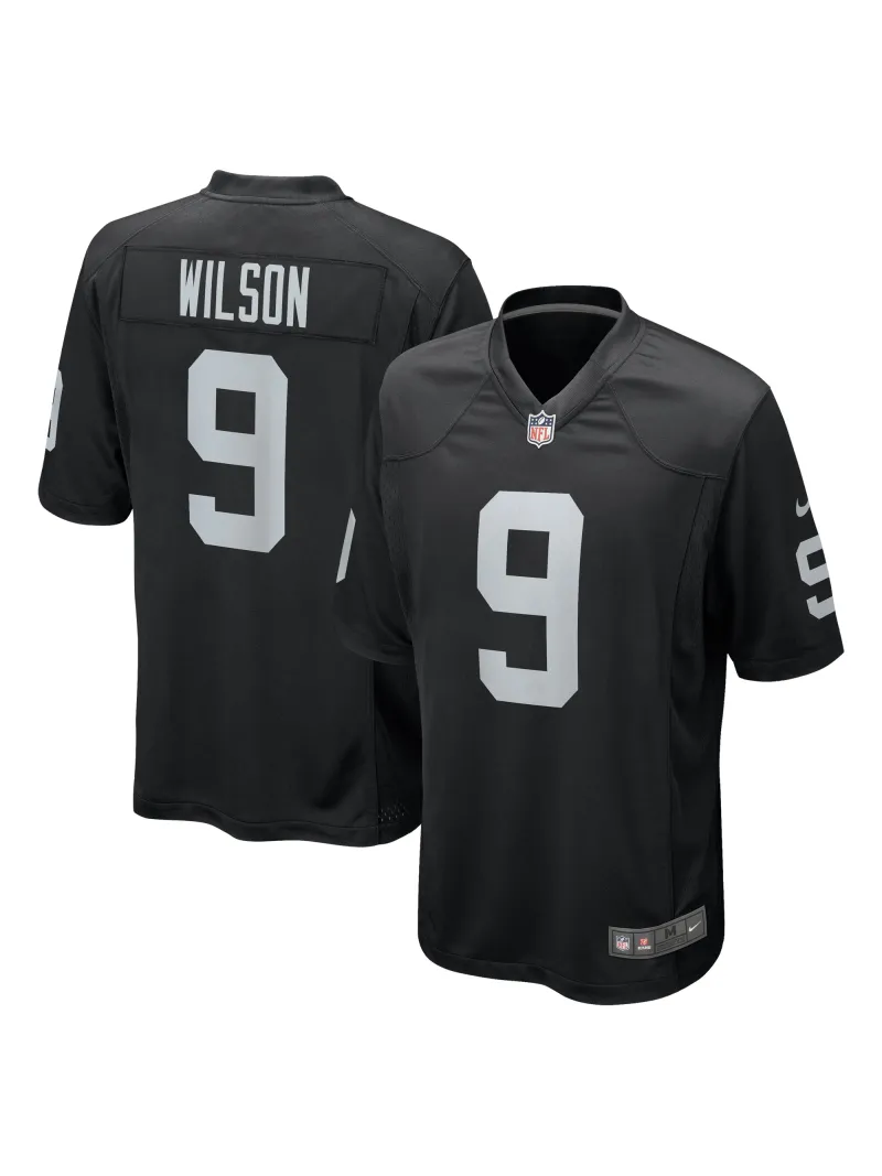 Men's Las Vegas Raiders Tyree Wilson Nike Black 2023 NFL Draft First Round Pick Game Jersey