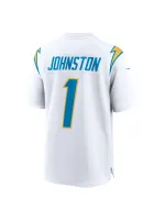 Men's Los Angeles Chargers Quentin Johnston Nike White Away Game Jersey