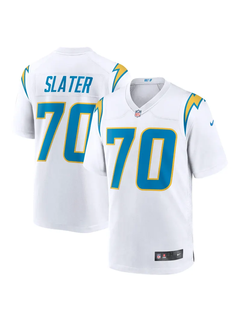 Men's Los Angeles Chargers Rashawn Slater Nike White Game Jersey