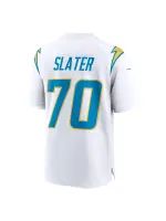 Men's Los Angeles Chargers Rashawn Slater Nike White Game Jersey