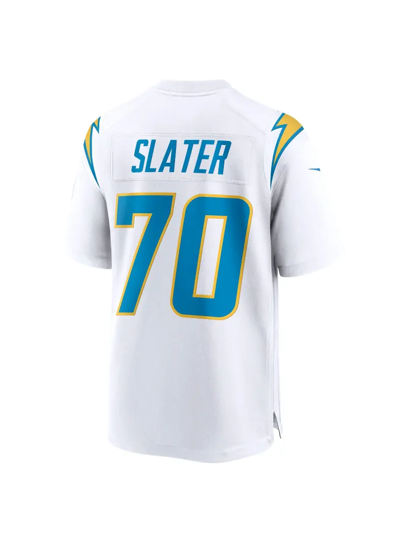 Men's Los Angeles Chargers Rashawn Slater Nike White Game Jersey