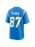 Men's Los Angeles Chargers Simi Fehoko Nike Powder Blue Game Jersey