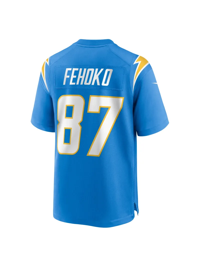 Men's Los Angeles Chargers Simi Fehoko Nike Powder Blue Game Jersey