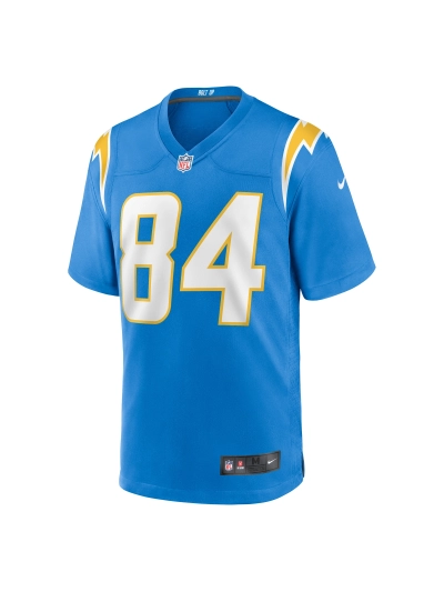 Men's Los Angeles Chargers Stone Smartt Nike Powder Blue Team Game Jersey 02