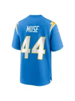 Men's Los Angeles Chargers Tanner Muse Nike Powder Blue Team Game Jersey
