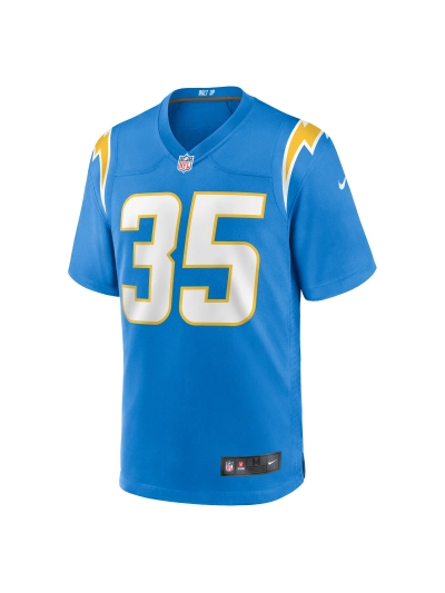 Men's Los Angeles Chargers Terrell Bynum Nike Powder Blue Team Game Jersey 02