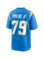 Men's Los Angeles Chargers Trey Pipkins III Nike Powder Blue Game Jersey
