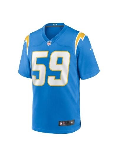 Men's Los Angeles Chargers Troy Reeder Nike Powder Blue Team Game Jersey 02