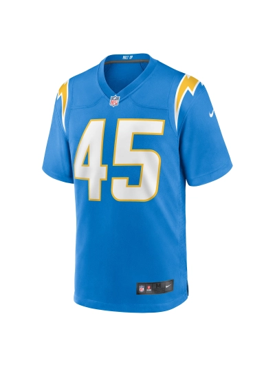 Men's Los Angeles Chargers Tuli Tuipulotu Nike Powder Blue Team Game Jersey 02