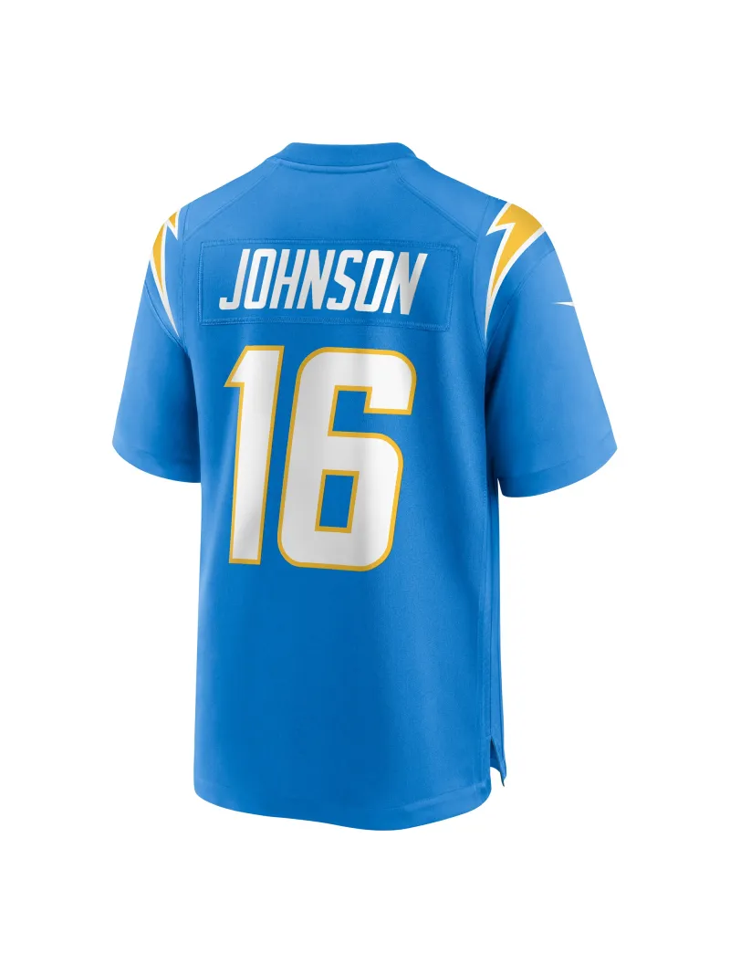 Men's Los Angeles Chargers Tyler Johnson Nike Powder Blue Team Game Jersey