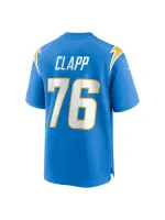 Men's Los Angeles Chargers Will Clapp Nike Powder Blue Game Jersey