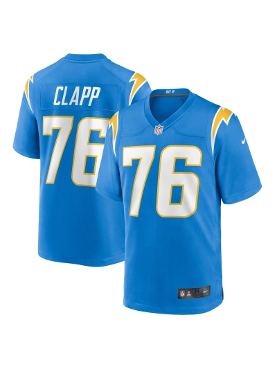 Men's Los Angeles Chargers Will Clapp Nike Powder Blue Game Jersey 01