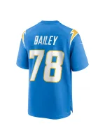 Men's Los Angeles Chargers Zack Bailey Nike Powder Blue Player Game Jersey