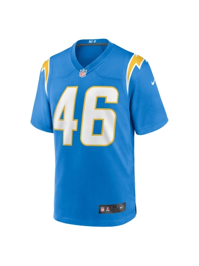 Men's Los Angeles Chargers Zander Horvath Nike Powder Blue Game Jersey 02