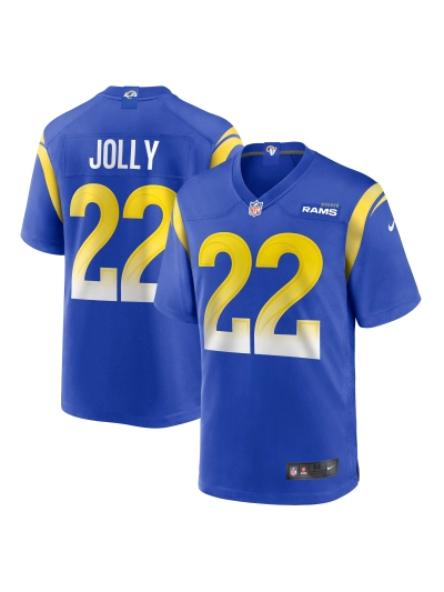 Men's Los Angeles Rams Shaun Jolly Nike Royal Home Game Jersey 01
