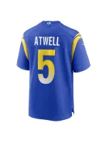 Men's Los Angeles Rams Tutu Atwell Nike Royal Home Game Jersey