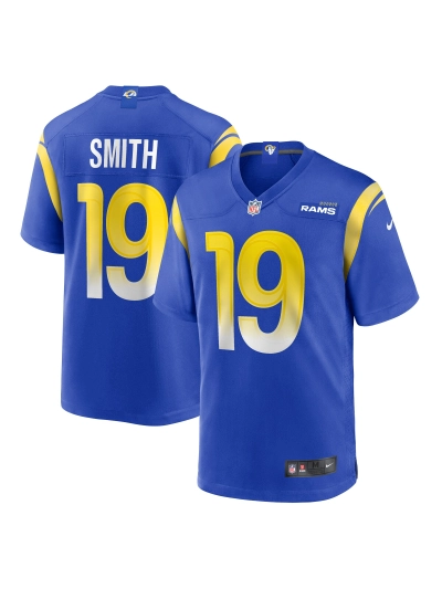 Men's Los Angeles Rams Xavier Smith Nike Royal Home Game Jersey 01