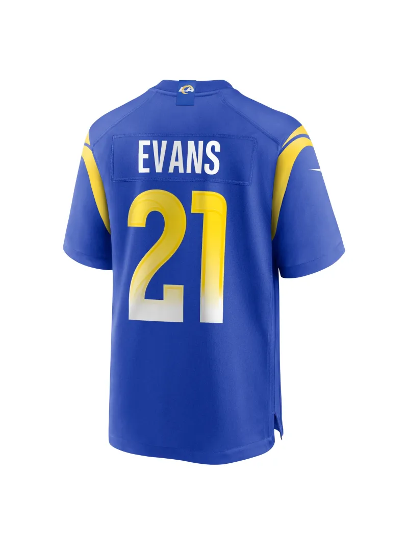 Men's Los Angeles Rams Zach Evans Nike Royal Home Game Jersey