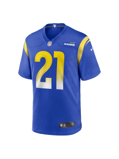 Men's Los Angeles Rams Zach Evans Nike Royal Home Game Jersey 02