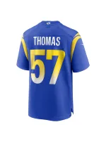 Men's Los Angeles Rams Zachary Thomas Nike Royal Team Game Jersey