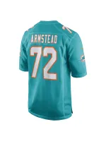 Men's Miami Dolphins Terron Armstead Nike Aqua Game Jersey