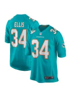 Men's Miami Dolphins Tino Ellis Nike Aqua Home Game Player Jersey