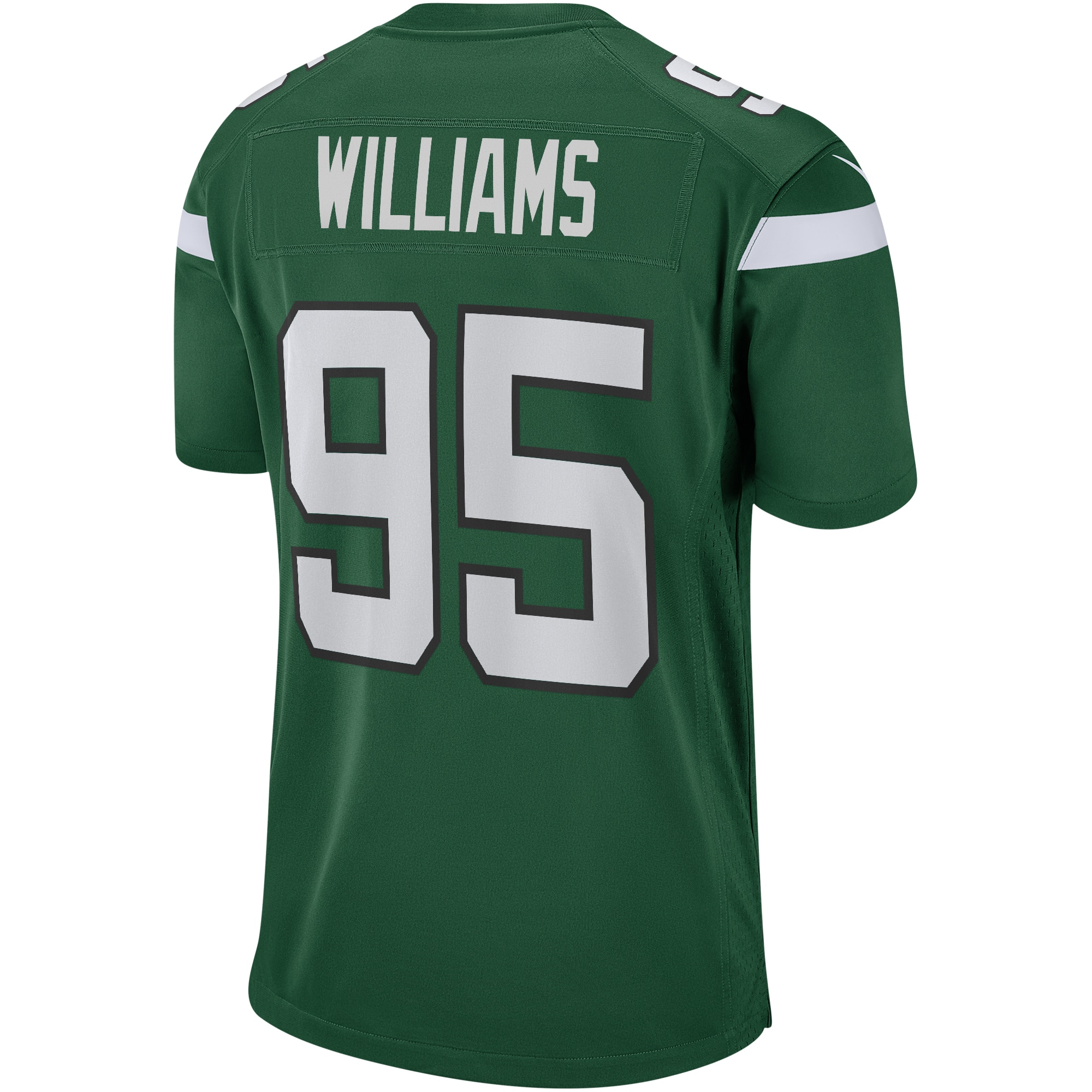  Men's New York Jets Quinnen Williams Nike Gotham Green Game Jersey