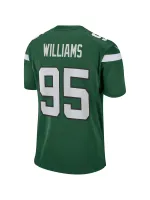  Men's New York Jets Quinnen Williams Nike Gotham Green Game Jersey
