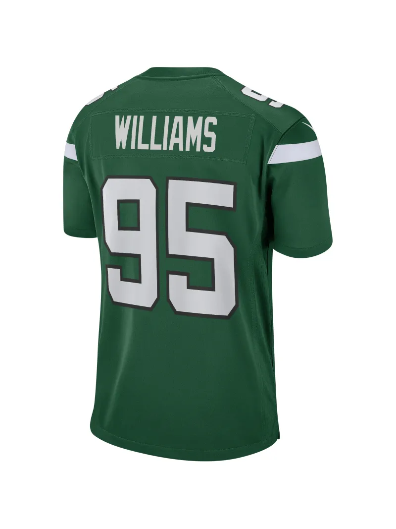  Men's New York Jets Quinnen Williams Nike Gotham Green Game Jersey