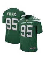  Men's New York Jets Quinnen Williams Nike Gotham Green Game Jersey