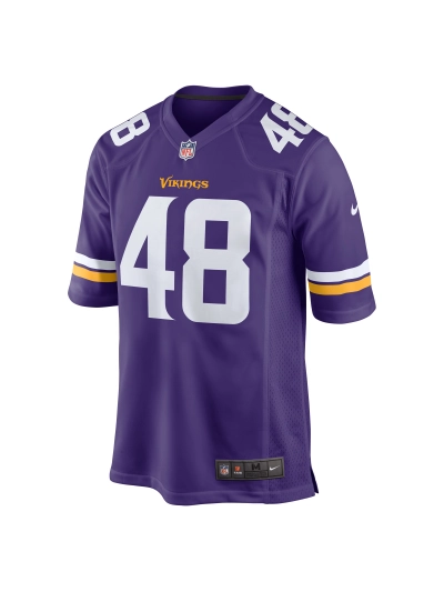Men's Minnesota Vikings Quincy Roche Nike Purple Team Game Jersey 02