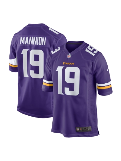 Men's Minnesota Vikings Sean Mannion Nike Purple Game Jersey 01