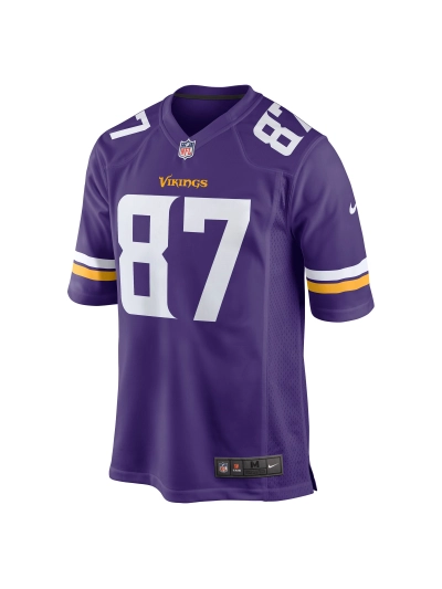Men's Minnesota Vikings T.J. Hockenson Nike Purple Game Player Jersey 02
