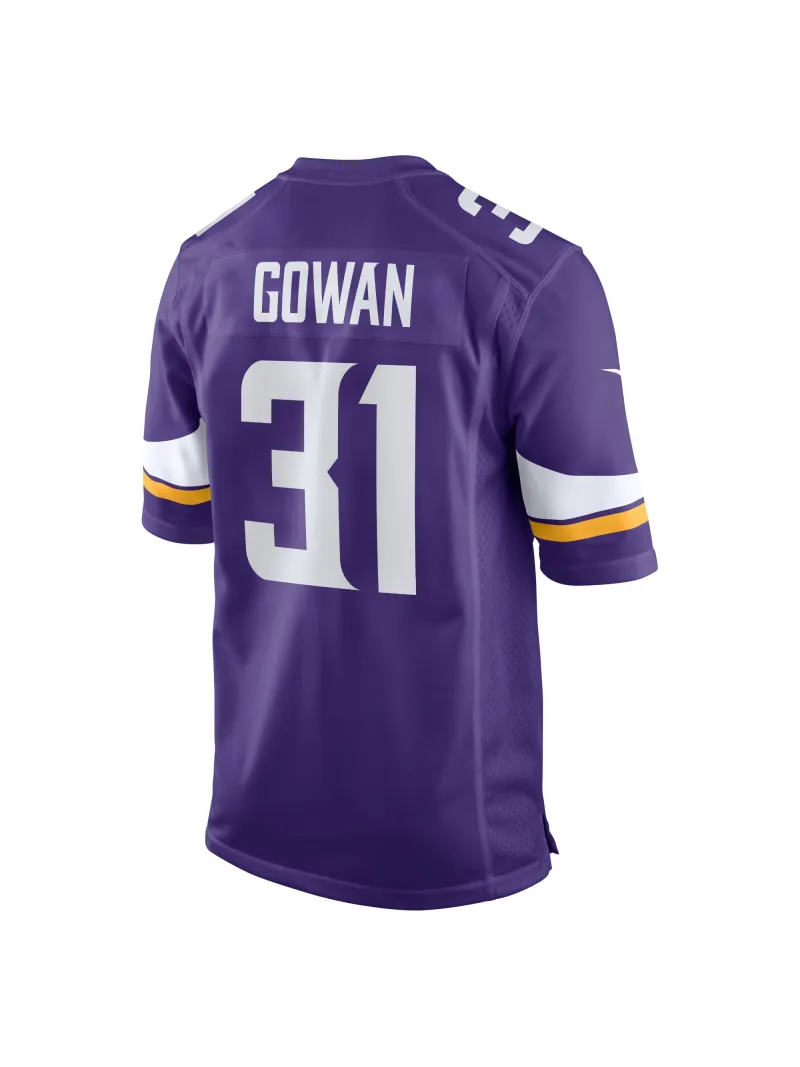 Men's Minnesota Vikings Tay Gowan Nike Purple Home Game Player Jersey