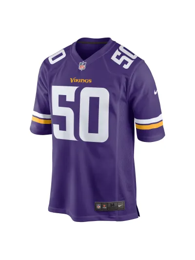 Men's Minnesota Vikings TJ Smith Nike Purple Home Game Player Jersey 02