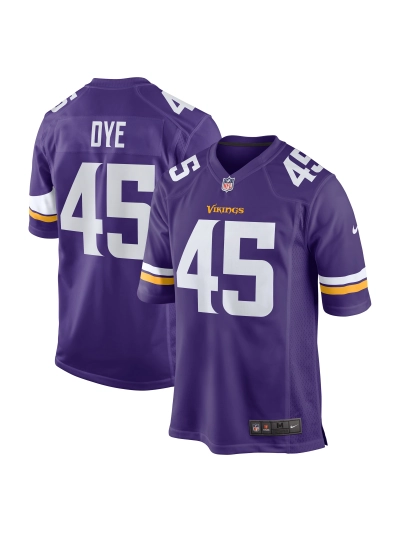 Men's Minnesota Vikings Troy Dye Nike Purple Game Jersey 01