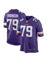 Men's Minnesota Vikings Tyrese Robinson Nike Purple Team Game Jersey