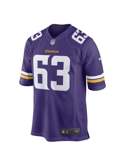 Men's Minnesota Vikings Vederian Lowe Nike Purple Game Player Jersey 02
